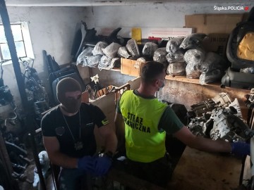  Odzyskane części pochodzące z aut skradzionych w Europie